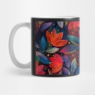 red flower Mug